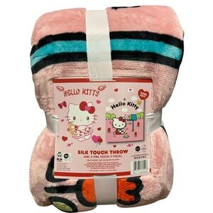 RARE Hello Kitty Silk Touch Throw Blanket 60”x70” SOLD OUT! Cozy & Super Soft! 🎀